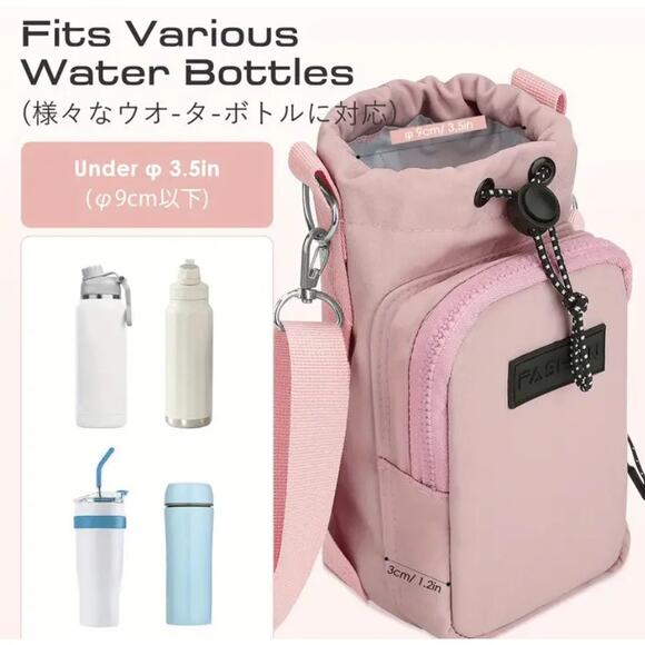 Insulated Water Bottle Bag - Durable
Neoprene Adjustable Strap, Metal Buckle New - Picture 3 of 5